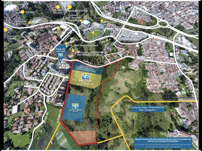 Apartamento de 3 alcobas en venta en Ub. Riogrande, Rionegro, 77 m² · foto 3 de 17