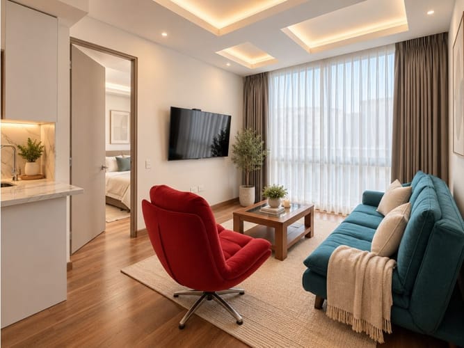Apartaestudio en venta en Chico, Bogotá, 49 m² · foto 7 de 10