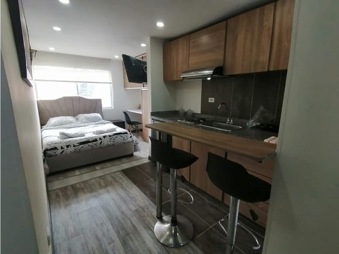 Apartamento de 1 alcoba en venta en Niza, Bogotá, 20 m² · foto 2 de 12