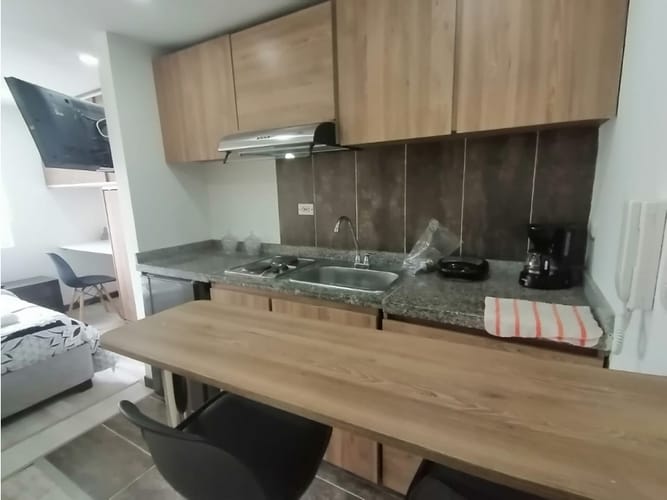 Apartamento de 1 alcoba en venta en Niza, Bogotá, 20 m² · foto 4 de 12