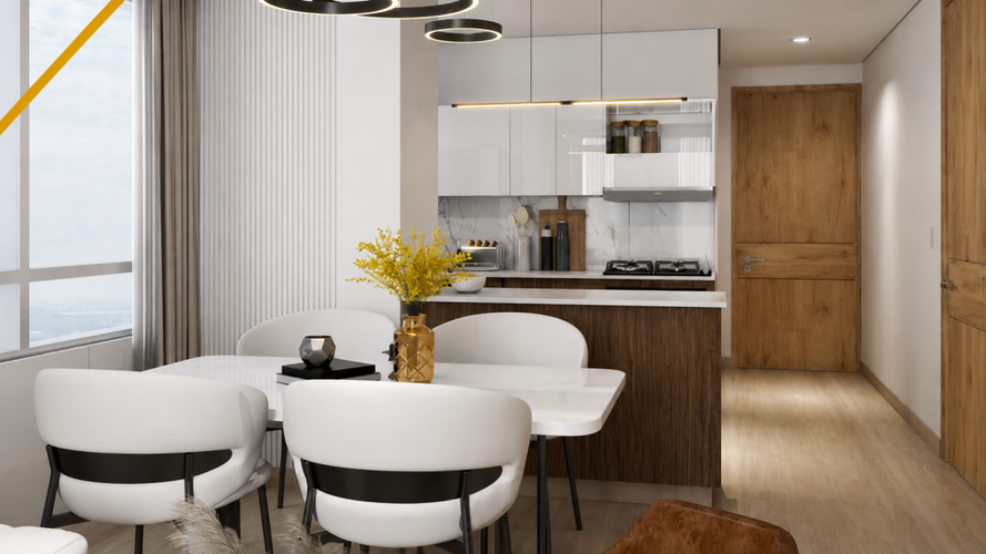 Apartamento de 2 alcobas en venta en El Castillo, Barranquilla, 65 m² · foto 2 de 5
