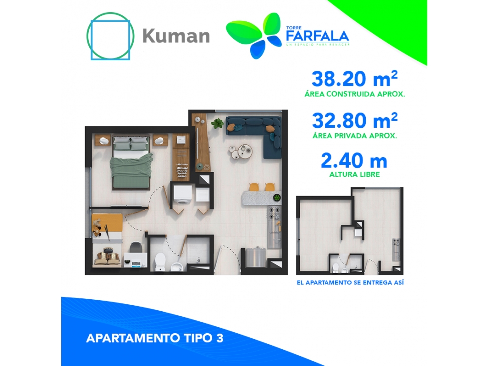 Apartamento en venta en Ricaurte, Bogotá · foto 2 de 21