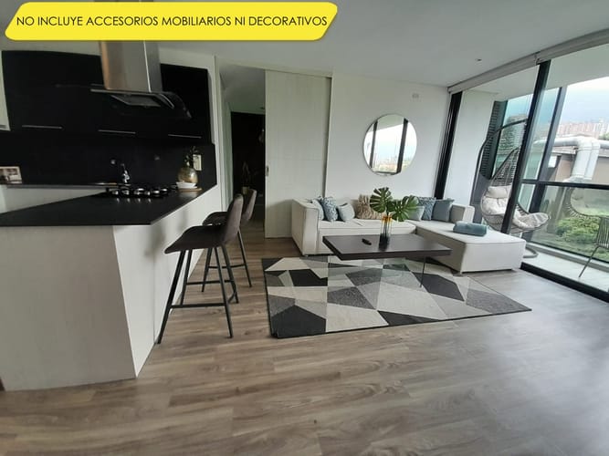 Apartamento de 2 alcobas en arriendo en El Castillo, Medellín, 85 m² · foto 2 de 16