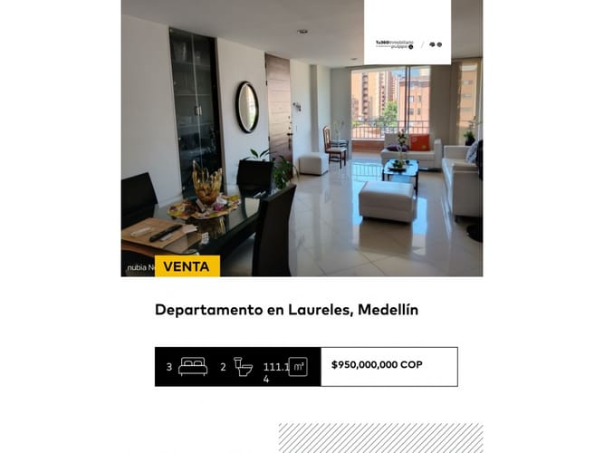 Apartamento de 3 alcobas en venta en Laureles, Medellín, 111 m² · foto 11 de 20