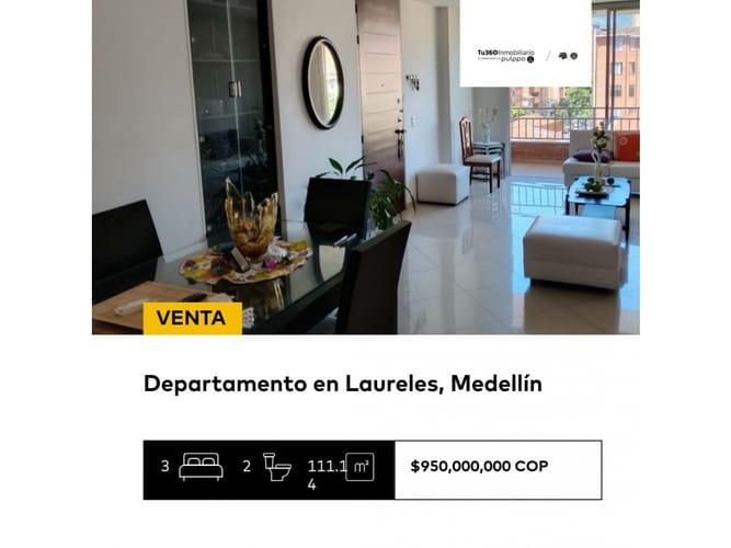 Apartamento de 3 alcobas en venta en Laureles, Medellín, 111 m² · foto 12 de 20