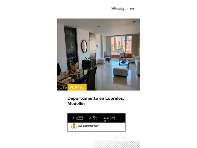Apartamento de 3 alcobas en venta en Laureles, Medellín, 111 m² · foto 13 de 20