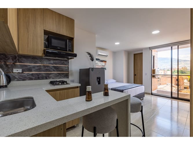 Apartaestudio en venta en Belén Rosales, Medellín, 28 m² · foto 11 de 12