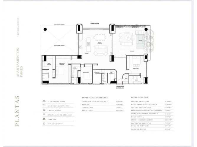 Apartamento de 3 alcobas en venta en Las Lomas No.1, Medellín, 303 m² · foto 7 de 7