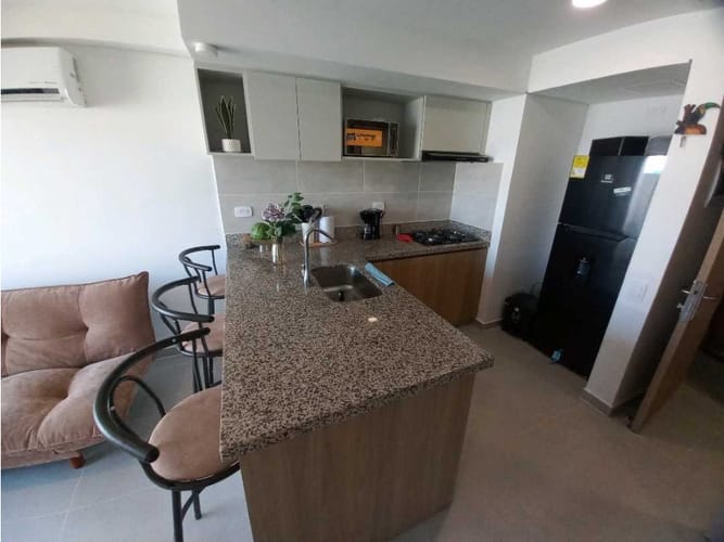 Apartamento de 1 alcoba en venta en Gaira Sur, Santa Marta, 37 m² · foto 8 de 17