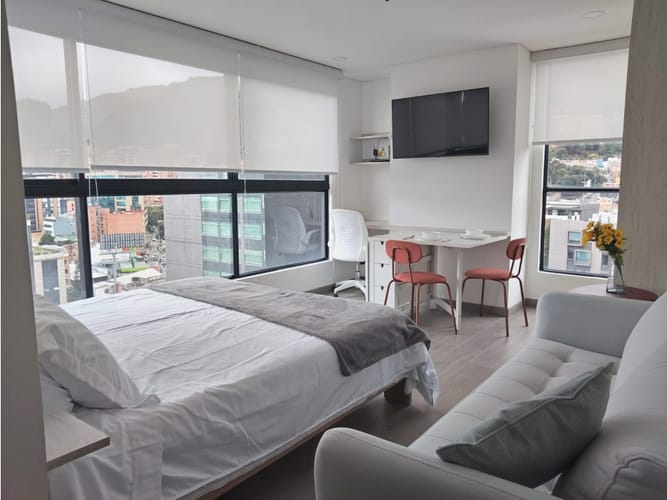 Apartaestudio en arriendo en Santa Barbara, Bogotá, 32 m² · foto 2 de 24