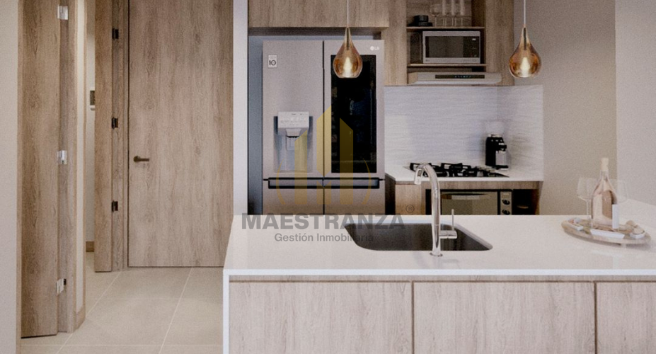 Apartamento de 1 alcoba en venta en Villa Carlota, Medellín, 56 m² · foto 2 de 15