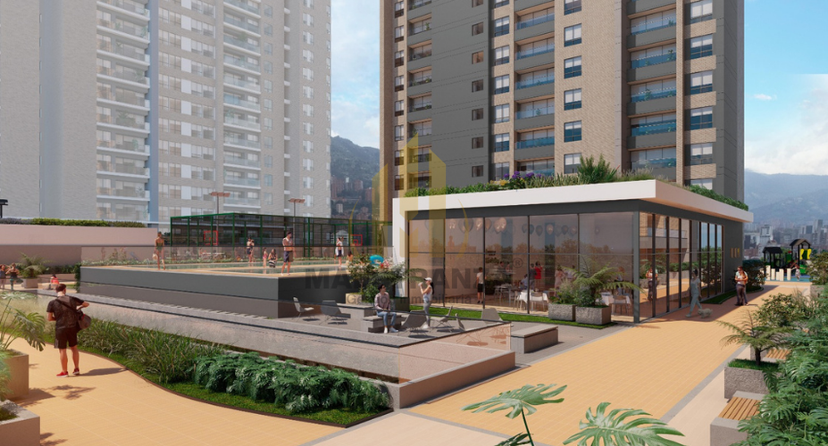 Apartamento de 1 alcoba en venta en Villa Carlota, Medellín, 56 m² · foto 14 de 15