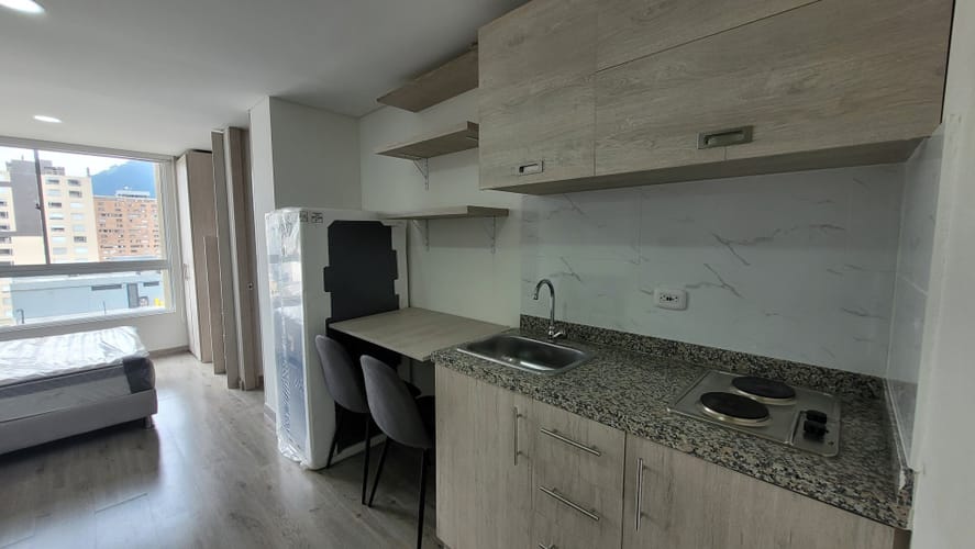 Apartaestudio en venta en Las Aguas, Bogotá, 19 m² · foto 3 de 9