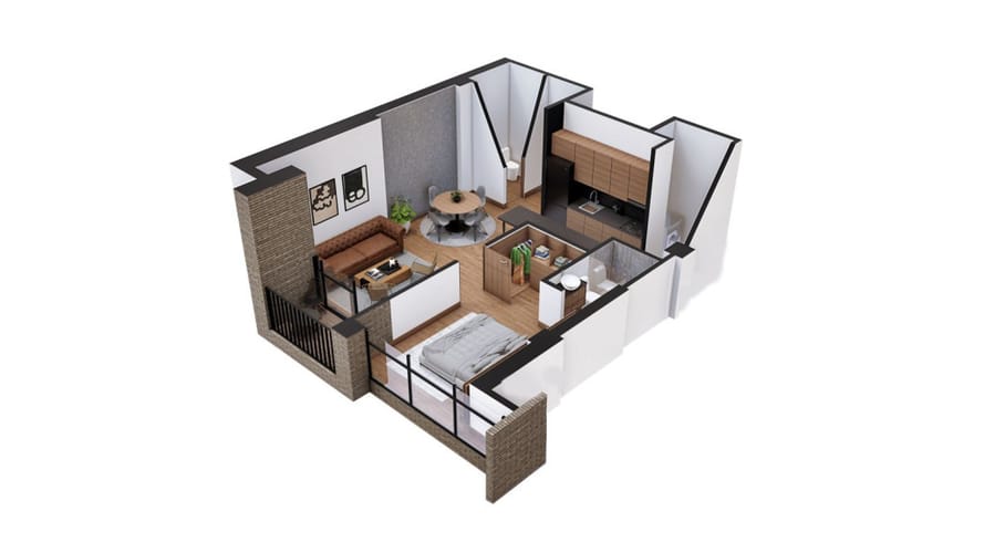 Apartamento de 2 alcobas en venta en Salvador Allende Bajo, Armenia, 55 m² · foto 10 de 18