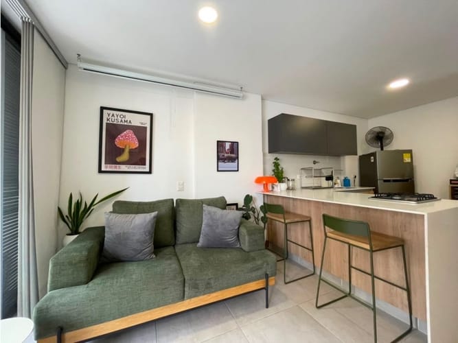 Apartaestudio en venta en Ciudad Del Río, Medellín, 44 m² · foto 2 de 12