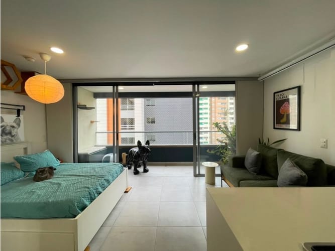 Apartaestudio en venta en Ciudad Del Río, Medellín, 44 m² · foto 4 de 12