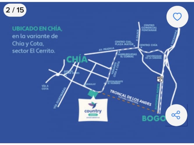 Apartamento de 2 alcobas en venta en Sabaneta, Chía, 50 m² · foto 16 de 24