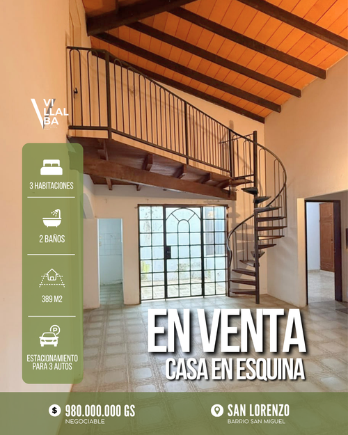EN VENTA Casa en Barrio San Miguel, San Lorenzo (a cuadras de la Villa Olimpia) - foto 1