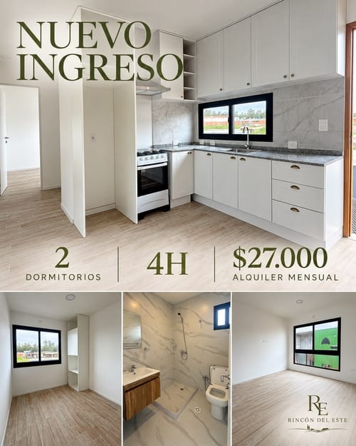 ALQUILER – APARTAMENTO DE 2 Dormitorios  Fraccionamiento 4h · Foto 3