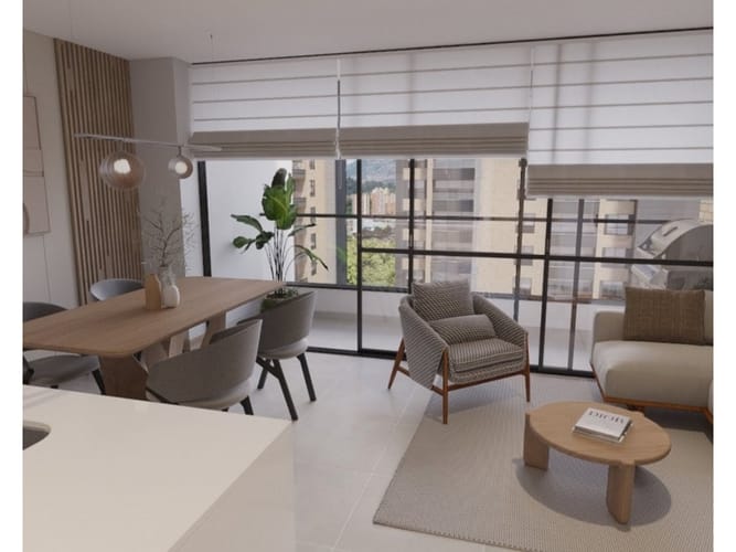 Apartamento de 1 alcoba en venta en El Poblado, Medellín, 56 m² · foto 2 de 24