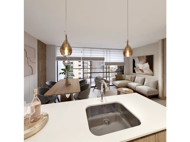 Apartamento de 1 alcoba en venta en El Poblado, Medellín, 56 m² · foto 5 de 24