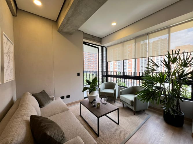 Apartaestudio en arriendo en Villa Carlota, Medellín, 53 m² · foto 7 de 20