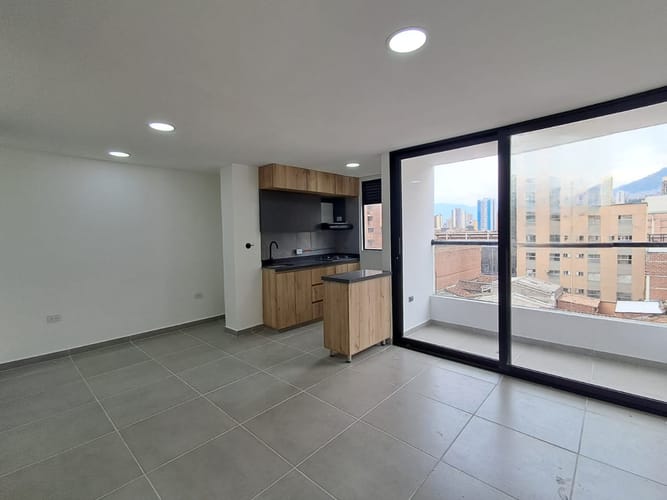 Apartaestudio en arriendo en La Candelaria, Medellín, 37 m² · foto 4 de 11