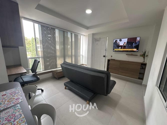 Apartamento de 1 alcoba en arriendo en Laureles, Medellín, 50 m² · foto 3 de 14