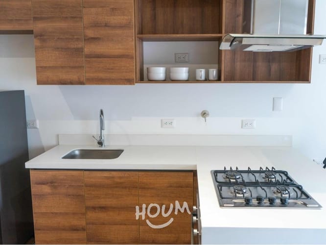 Apartamento de 1 alcoba en arriendo en Villa Carlota, Medellín, 53 m² · foto 9 de 24