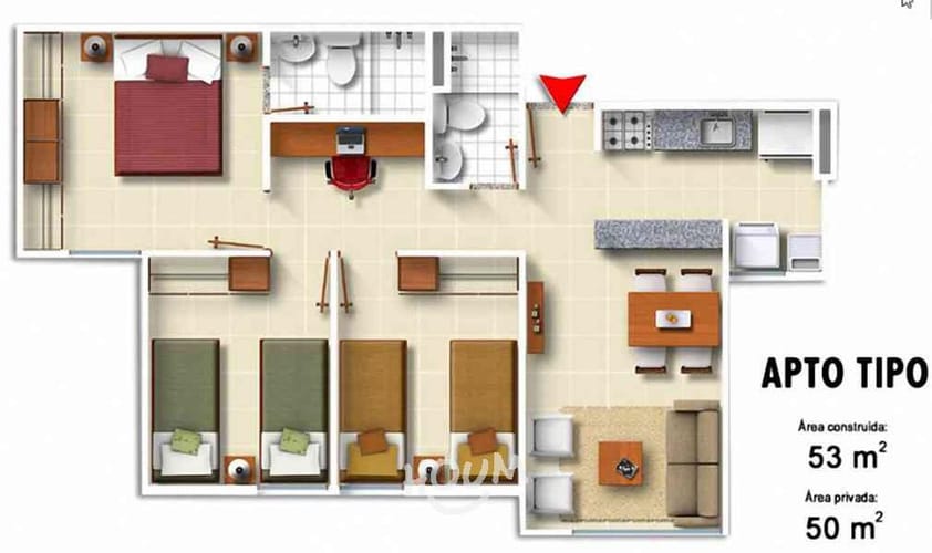 Apartamento de 3 alcobas en venta en Ciudad Verde, Soacha, 53 m² · foto 12 de 15