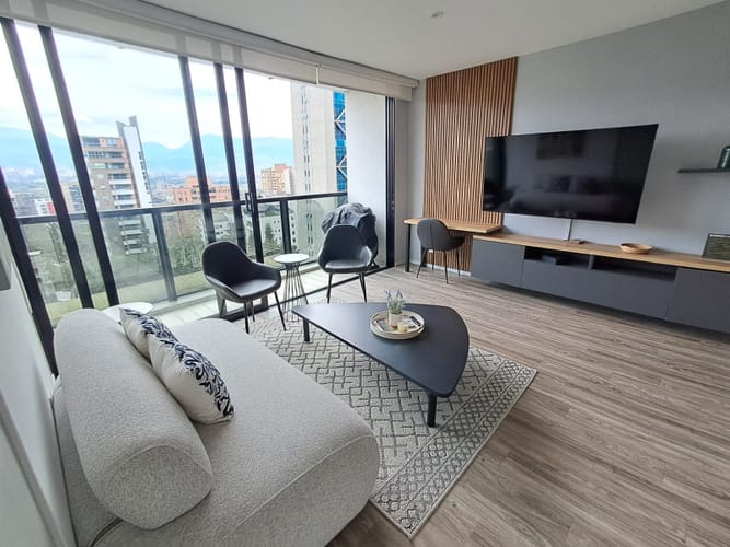 Apartamento de 1 alcoba en arriendo en La Aguacatala, Medellín, 65 m² · foto 5 de 24
