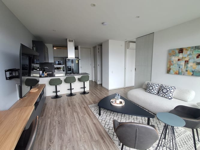 Apartamento de 1 alcoba en arriendo en La Aguacatala, Medellín, 65 m² · foto 7 de 24