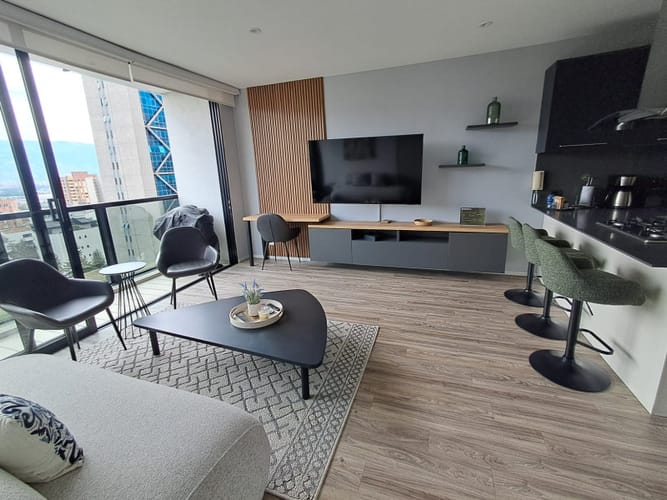 Apartamento de 1 alcoba en arriendo en La Aguacatala, Medellín, 65 m² · foto 8 de 24