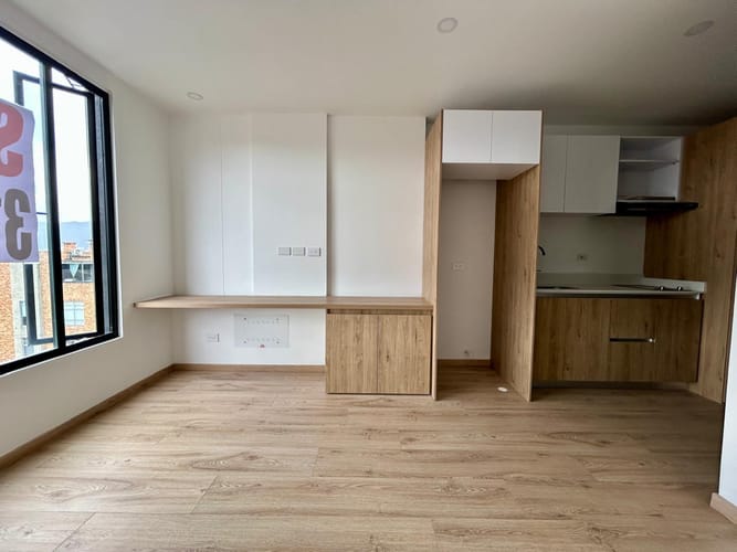 Apartaestudio en venta en Chico Norte, Bogotá, 24 m² · foto 11 de 15