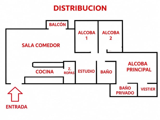 Apartamento de 3 alcobas en venta en La Prosperidad, Madrid, 63 m² · foto 2 de 23