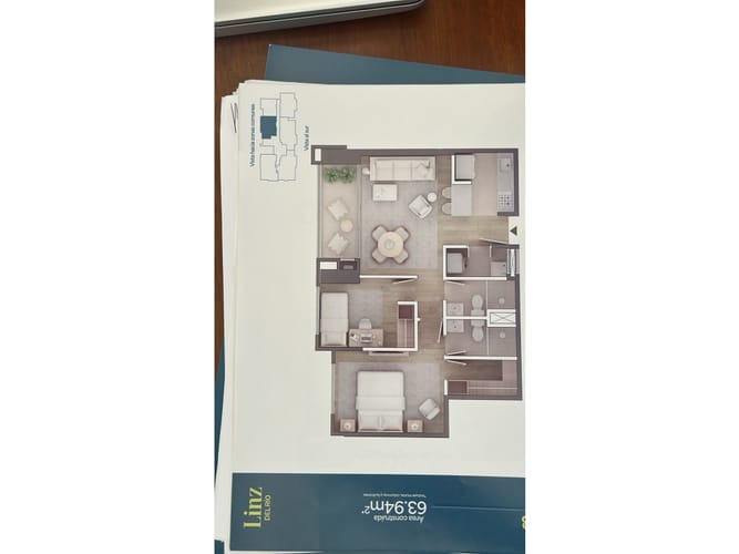 Apartamento de 2 alcobas en venta en Ciudad Del Río, Medellín, 64 m² · foto 5 de 9