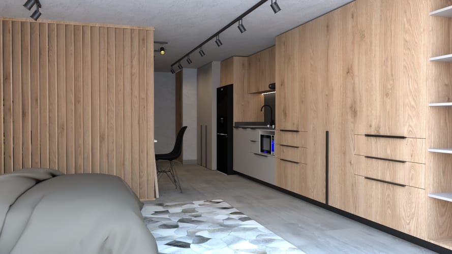 Apartaestudio en venta en Quinta Paredes, Bogotá, 38 m² · foto 4 de 13