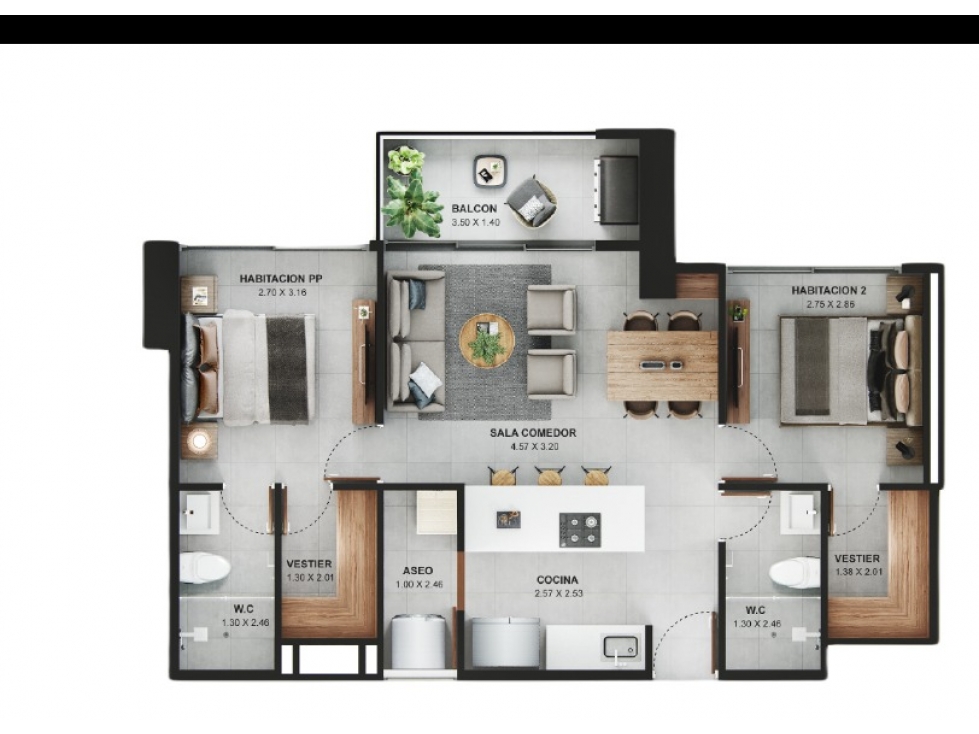 Apartamento en Venta en Loma de la Doctora, Sabaneta