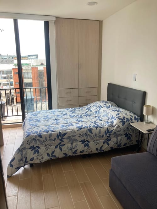 Apartaestudio en arriendo en Barrios Unidos, Bogotá, 21 m² · foto 9 de 12