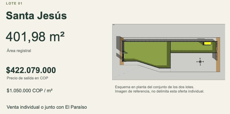 Lote en venta en Chuntame, Cajicá, 1247 m² · foto 2 de 4