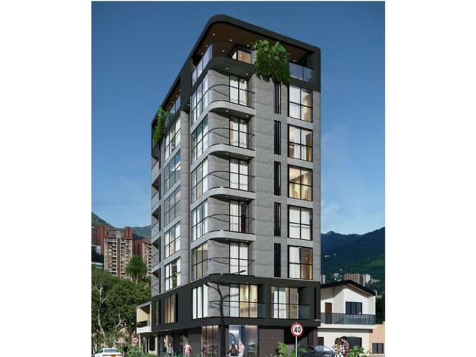Apartaestudio en venta en Jardines, Envigado, 34 m² · foto 2 de 2