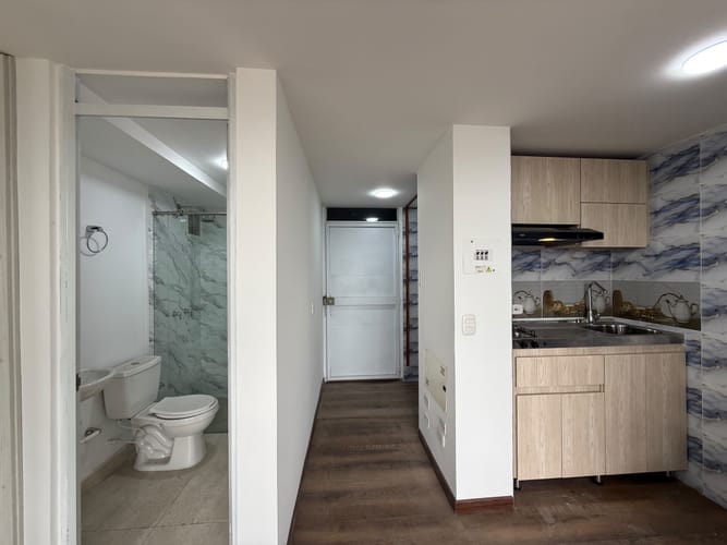 Apartamento de 1 alcoba en arriendo en Ricaurte, Bogotá, 29 m² · foto 4 de 24