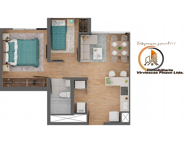 Apartamento de 1 alcoba en venta en Zona Industrial, Bogotá, 32 m² · foto 18 de 18