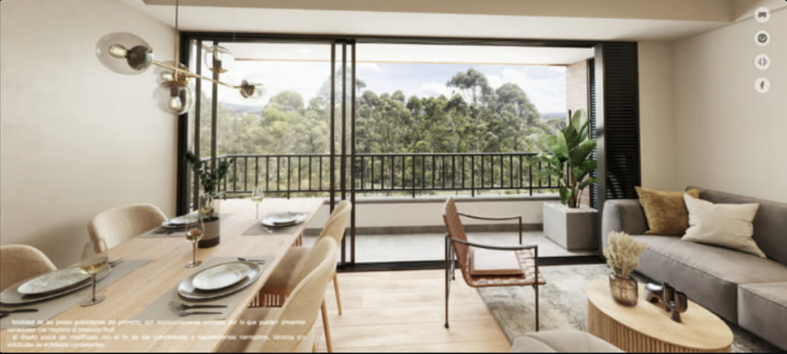 Apartamento de 2 alcobas en venta en Santa Ana, Rionegro, 65 m² · foto 9 de 12