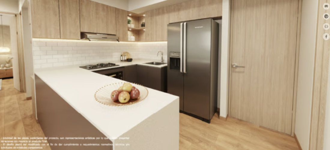 Apartamento de 2 alcobas en venta en Santa Ana, Rionegro, 65 m² · foto 10 de 12
