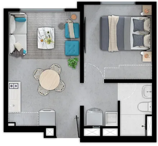 Apartaestudio en venta en Puente Aranda, Bogotá, 30 m² · foto 2 de 11