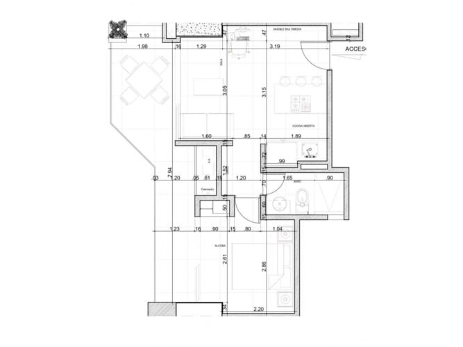 Apartaestudio en venta en Pozos Colorados, Santa Marta, 50 m² · foto 13 de 14