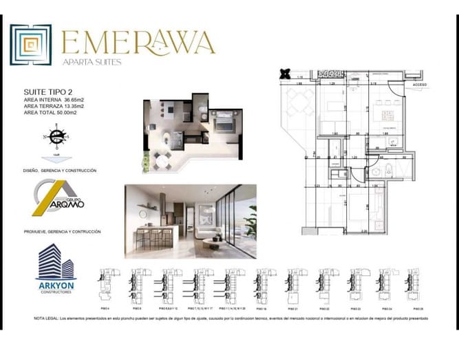 Apartaestudio en venta en Pozos Colorados, Santa Marta, 50 m² · foto 14 de 14