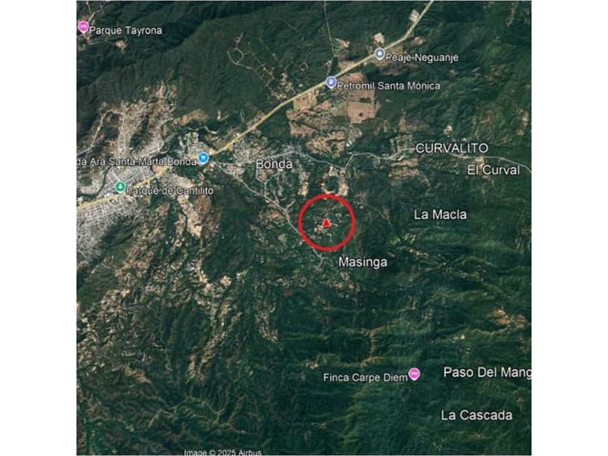 Lote en venta en Bonda Sector Masinga, Santa Marta, 2000 m² · foto 9 de 10