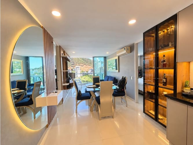 Apartamento de 2 alcobas en arriendo en Rodadero, Santa Marta, 76 m² · foto 3 de 18